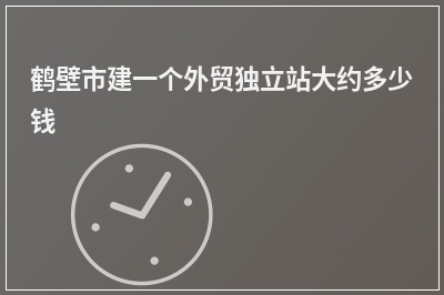 [year]鹤壁市建一个外贸独立站大约多少钱