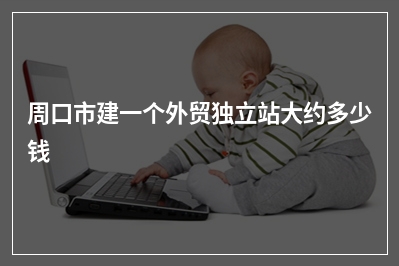 [year]周口市建一个外贸独立站大约多少钱