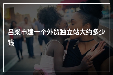 [year]吕梁市建一个外贸独立站大约多少钱