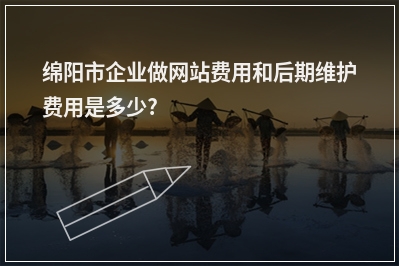 [year]绵阳市企业做网站费用和后期维护费用是多少?