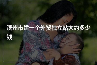 [year]滨州市建一个外贸独立站大约多少钱