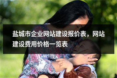 [year]盐城市企业网站建设报价表，网站建设费用价格一览表