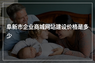[year]阜新市企业商城网站建设价格是多少