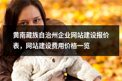 [year]黄南藏族自治州企业网站建设报价表，网站建设费用价格一览表