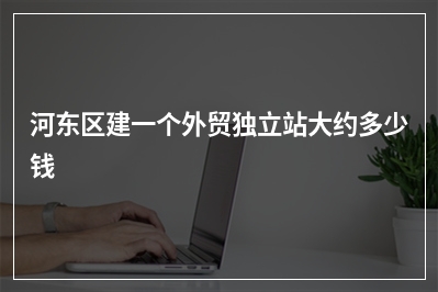 [year]河东区建一个外贸独立站大约多少钱