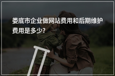 [year]娄底市企业做网站费用和后期维护费用是多少?