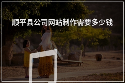 [year]顺平县公司网站制作需要多少钱