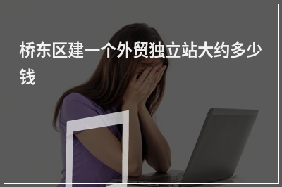 [year]桥东区建一个外贸独立站大约多少钱