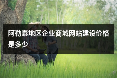 [year]阿勒泰地区企业商城网站建设价格是多少