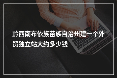 [year]黔西南布依族苗族自治州建一个外贸独立站大约多少钱