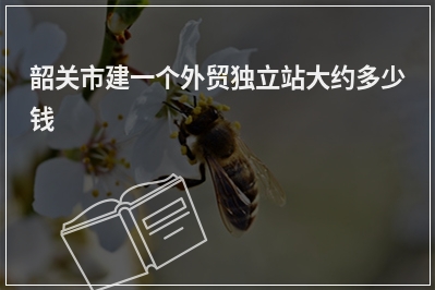 [year]韶关市建一个外贸独立站大约多少钱