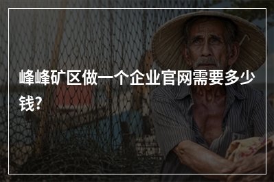 [year]峰峰矿区做一个企业官网需要多少钱?