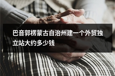 [year]巴音郭楞蒙古自治州建一个外贸独立站大约多少钱