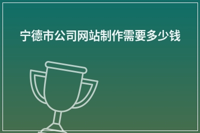 [year]宁德市公司网站制作需要多少钱