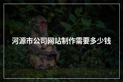 [year]河源市公司网站制作需要多少钱