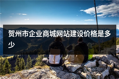 [year]贺州市企业商城网站建设价格是多少