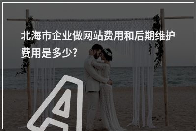 [year]北海市企业做网站费用和后期维护费用是多少?