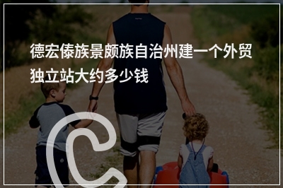 [year]德宏傣族景颇族自治州建一个外贸独立站大约多少钱