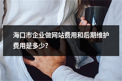 [year]海口市企业做网站费用和后期维护费用是多少?