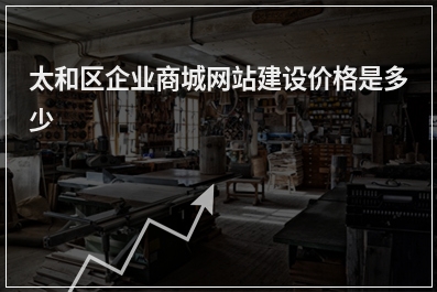 [year]太和区企业商城网站建设价格是多少