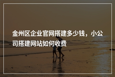 [year]金州区企业官网搭建多少钱，小公司搭建网站如何收费