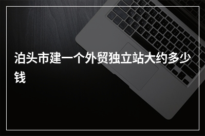 [year]泊头市建一个外贸独立站大约多少钱
