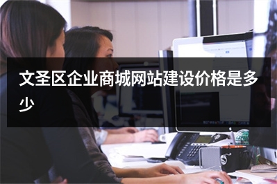 [year]文圣区企业商城网站建设价格是多少
