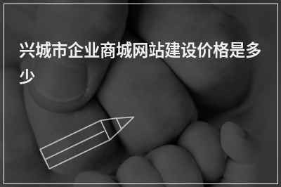[year]兴城市企业商城网站建设价格是多少