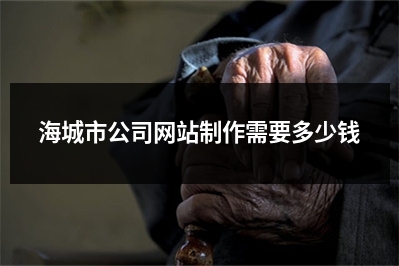 [year]海城市公司网站制作需要多少钱