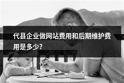 [year]代县企业做网站费用和后期维护费用是多少?