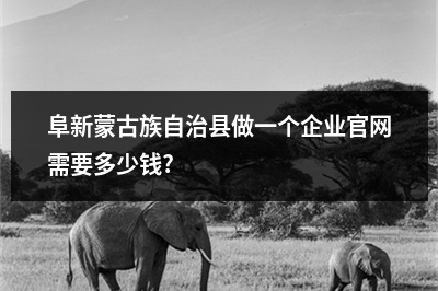 [year]阜新蒙古族自治县做一个企业官网需要多少钱?
