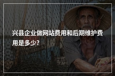 [year]兴县企业做网站费用和后期维护费用是多少?