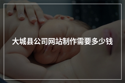 [year]大城县公司网站制作需要多少钱