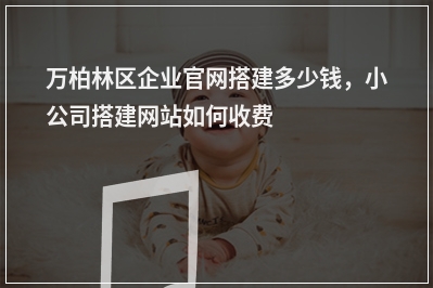 [year]万柏林区企业官网搭建多少钱，小公司搭建网站如何收费