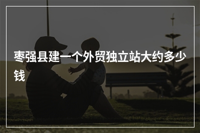 [year]枣强县建一个外贸独立站大约多少钱