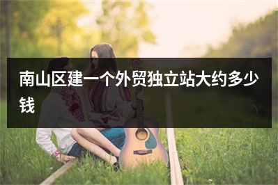[year]南山区建一个外贸独立站大约多少钱