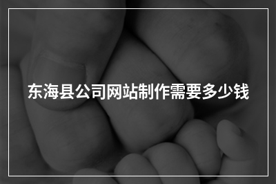 [year]东海县公司网站制作需要多少钱