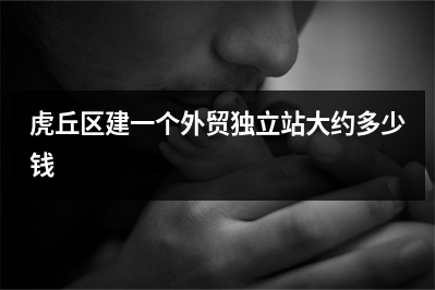 [year]虎丘区建一个外贸独立站大约多少钱