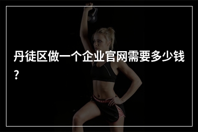 [year]丹徒区做一个企业官网需要多少钱?