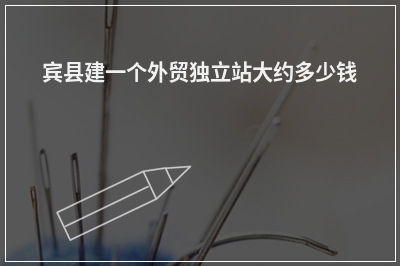 [year]宾县建一个外贸独立站大约多少钱