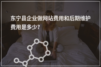 [year]东宁县企业做网站费用和后期维护费用是多少?