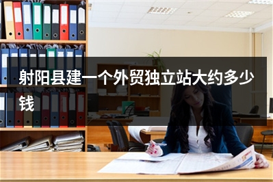 [year]射阳县建一个外贸独立站大约多少钱