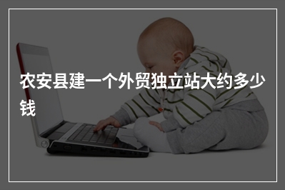[year]农安县建一个外贸独立站大约多少钱