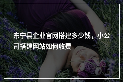 [year]东宁县企业官网搭建多少钱，小公司搭建网站如何收费
