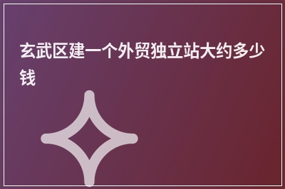 [year]玄武区建一个外贸独立站大约多少钱
