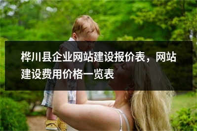 [year]桦川县企业网站建设报价表，网站建设费用价格一览表