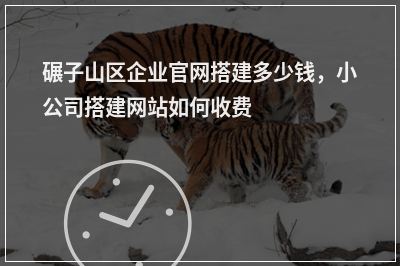 [year]碾子山区企业官网搭建多少钱，小公司搭建网站如何收费