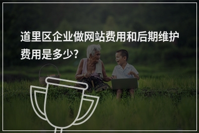 [year]道里区企业做网站费用和后期维护费用是多少?