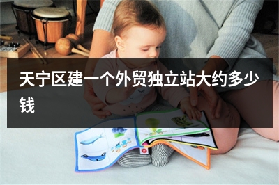 [year]天宁区建一个外贸独立站大约多少钱