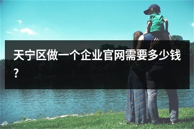 [year]天宁区做一个企业官网需要多少钱?